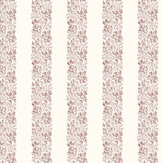 Heritage Garden Stripe Wallpaper - Russet - by Martha Stewart