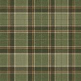 Stirling Wallpaper - Olive Green - by Carl Robinson