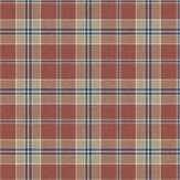 Inveraray Wallpaper - Red / Blue - by Carl Robinson