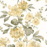 Romilly Wallpaper - Butter Yellow - by Laura Ashley