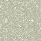 Elmdon Wallpaper - Sage Green - by Laura Ashley
