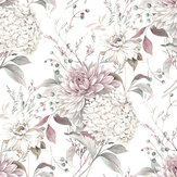 Heatherwick Trail Wallpaper - Grape - by Laura Ashley