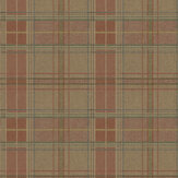 Shetland Plaid Wallpaper - Quartz - by Mulberry Home