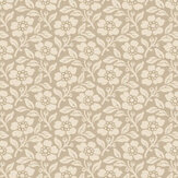 Martock Sprig Wallpaper - Parchment - by Mulberry Home