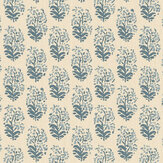 Heirloom Sprig Wallpaper - Indigo - by Mulberry Home