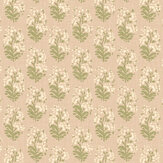 Heirloom Sprig Wallpaper - Plaster - by Mulberry Home