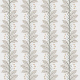Daisy Stripe Wallpaper - Beige - by Belmont House. Click for more details and a description.