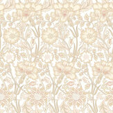 Iris Meadow Wallpaper - Natural - by Hoopla Walls