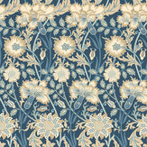 Iris Meadow Wallpaper - Navy - by Hoopla Walls