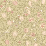 Fruit & Foliage Wallpaper - Olive / Clay - by Hoopla Walls. Click for more details and a description.