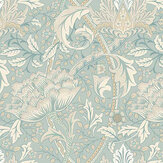 Cotswold Trail Wallpaper - Soft Petrol - by Hoopla Walls