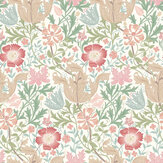 Honeysuckle & Tulip Wallpaper - Spring Bloom - by Hoopla Walls