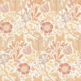 Honeysuckle & Tulip Wallpaper - Terracotta - by Hoopla Walls. Click for more details and a description.