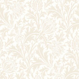 Thistle Damask Wallpaper - Oyster - by Hoopla Walls