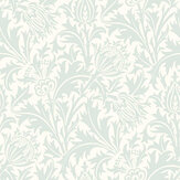 Thistle Damask Wallpaper - Duck Egg - by Hoopla Walls