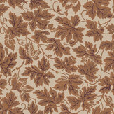 Vine Leaf Wallpaper - Orange - by Farrow & Ball