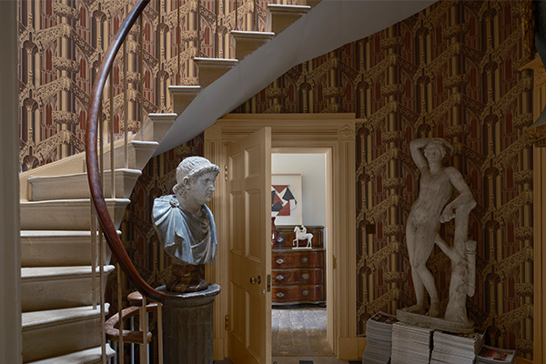 Gothic Wallpaper - Red - by Farrow & Ball
