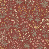 Vildflora Wallpaper - Rich Red - by Boråstapeter