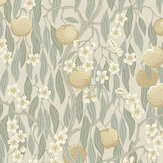 Persikoträd Wallpaper - Light Greige - by Boråstapeter