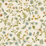 Fleur Wallpaper - Cinnamon - by Sidney Paul & Co