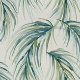 Alvaro Wallpaper - Atlantic / Palm / Mineral - by Harlequin. Click for more details and a description.