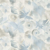 Flores - wall panel Mural - Powder / Sky / Parchment - by Harlequin