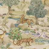 Bandipur Wallpaper - Green - by Sidney Paul & Co