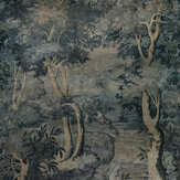 Louis Mural - Indigo - by Sidney Paul & Co