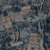 Leuven Wallpaper - Blue - by Sidney Paul & Co