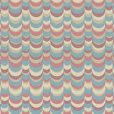 Wavelet Wallpaper - Pompadour / Tuscan Red / Stone - by Cole & Son