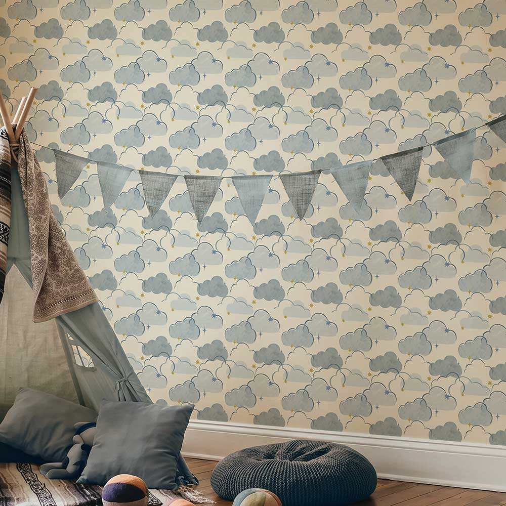 Every Cloud Wallpaper - Cloud Blue - by Arthouse