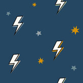 Bolt Wallpaper - Navy Blue - by Arthouse