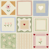 Patchwork Flowers Wallpaper - Multi-coloured - by Arthouse