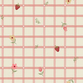 Fruits and Florals Wallpaper - Pink / Cream - by Arthouse