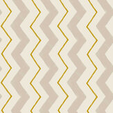 Blitzen Stripe Wallpaper - Beige / Yellow - by Arthouse