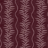 Fern Wave Wallpaper - Burgundy - by Esselle Home. Click for more details and a description.