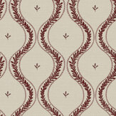 Garden Ogee Wallpaper - Burgundy & Beige - by Esselle Home