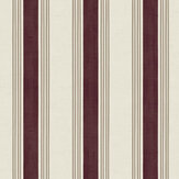Old World Stripe Wallpaper - Burgundy & Beige - by Esselle Home