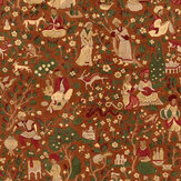 Kalamkari Wallpaper - Caramel - by Coordonne