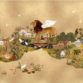Panchatantra Mural - Moss - by Coordonne