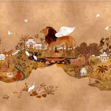 Panchatantra Mural - Ruby - by Coordonne
