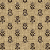 Woodblock Wallpaper - Grasscloth & Brown - by Joules
