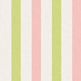 Multi Stripe Wallpaper - Pink Chartreuse - by Joules
