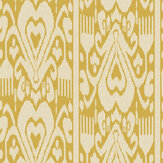 Artisanal Ikat Wallpaper - Yellow - by Joules