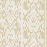 Artisanal Ikat Wallpaper - Cream - by Joules