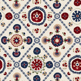 Festival Floral Trellis Wallpaper - Cream - by Joules