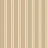 Loom Stripe Wallpaper - Ochre / Walnut - by George & Minnie